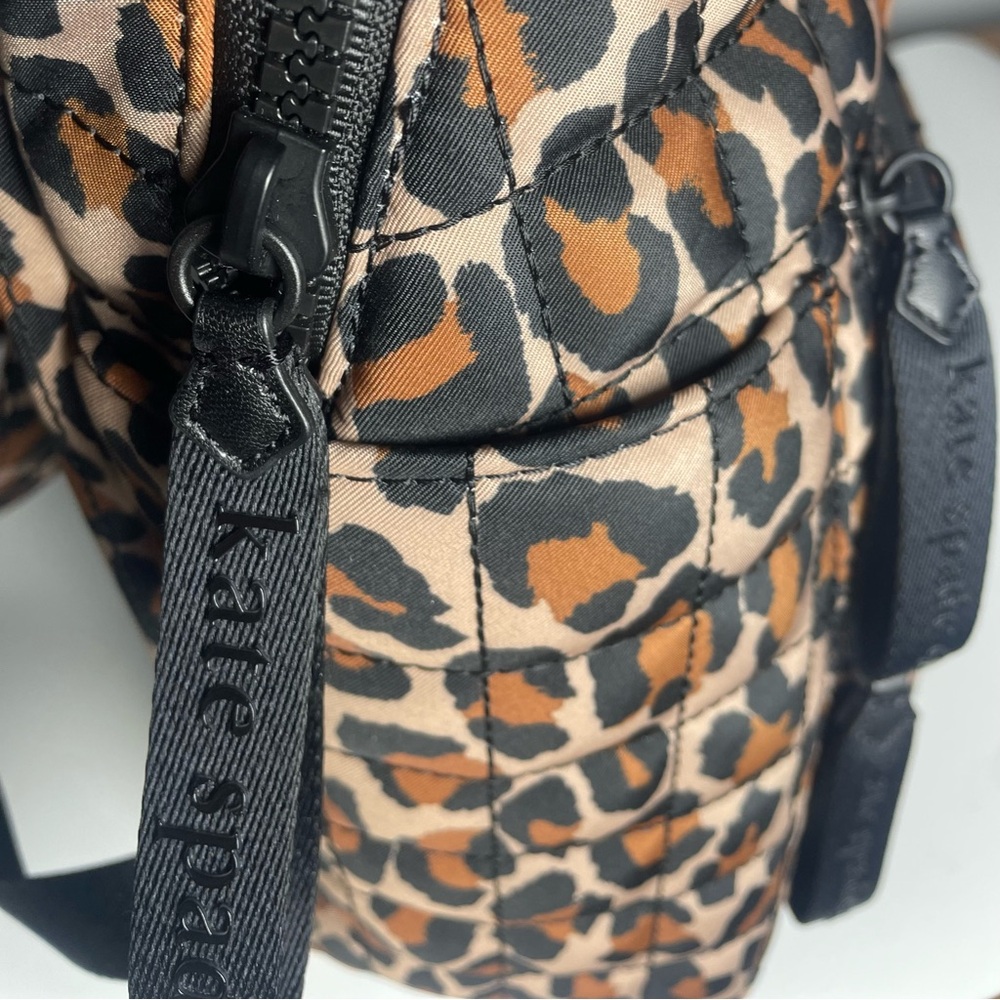 NWT Kate Spade Leopard Print Backpack - Picture 15 of 16